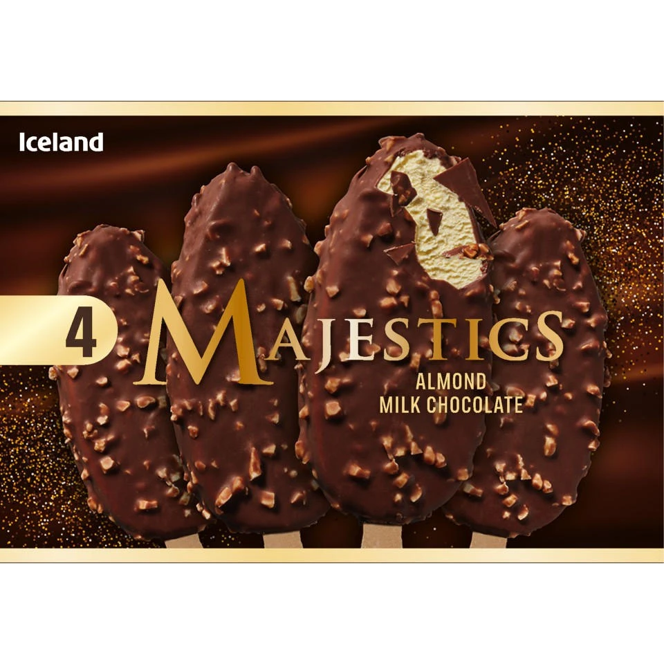 Iceland 4pk Majestics Almond 20 x 306g (4 x 76,5g) 440ml (4 x 110ml)